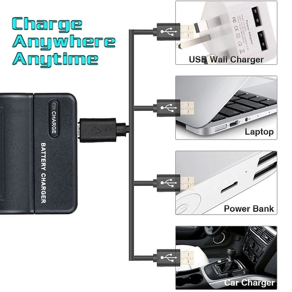 Charger For JVC Camcorder GZMS90 GZMS95 GZMS100